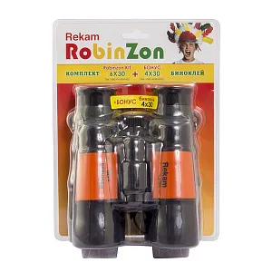 Комплект биноклей Rekam «RobinZon Kit»: RobinZon 4x30 и RobinZon 6x30, изображение 1