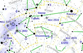 Турайс: звезда в созвездии Киля