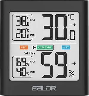 Термогигрометр цифровой BALDR B0135TH, изображение 1