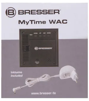 Часы настольные Bresser MyTime WAC, черные, изображение 13