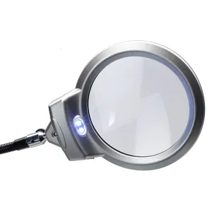 Лупа настольная 2,25/5х, 107/25 мм, с подсветкой (15119-B), изображение 2