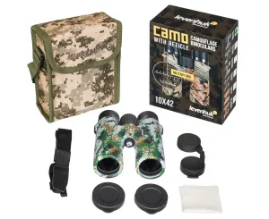 Бинокль камуфляжный Levenhuk Camo 10x42 с сеткой, изображение 5