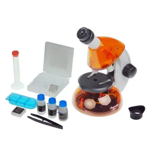 Микроскоп Микромед «Атом» 40–640x, апельсин, изображение 5