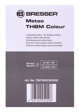 Метеостанция Bresser с цветным дисплеем, черная, изображение 13