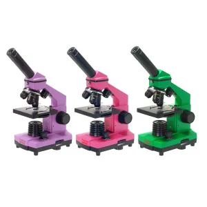 Микроскоп Микромед «Эврика» 40х–400х, фуксия, в кейсе, изображение 5