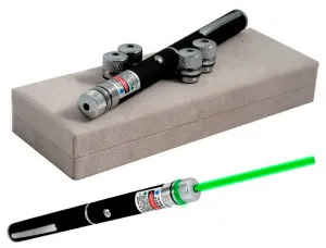 Указка с зеленым лазером Kromatech, 5 насадок, изображение 4